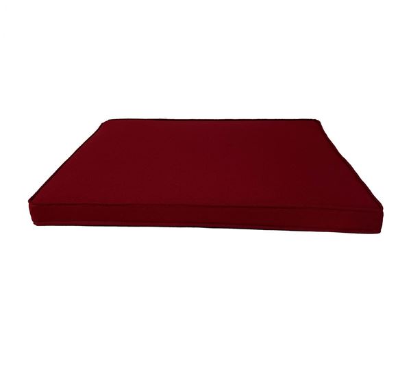 resm YASTIKMİNDER KOTON BORDO FİTİLLİ 53X46 CM  SANDALYE KOLTUK MİNDER