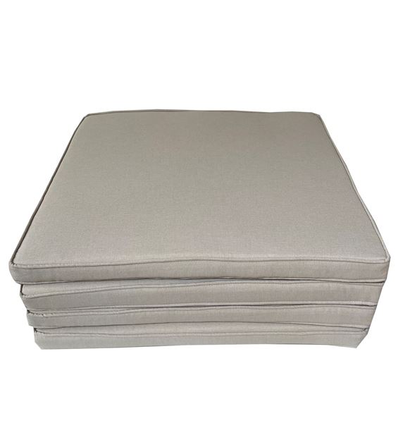 YASTIKMİNDER KOTON KIREM FİTİLLİ 53X46 CM SANDALYE KOLTUK MİNDER resmi