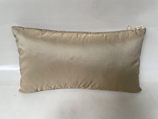 YASTIKMİNDER KADİFE GRİ ZEMİN PEMBE NOKTALAR DESEN DEKORATİF YASTIK KILIFI resmi