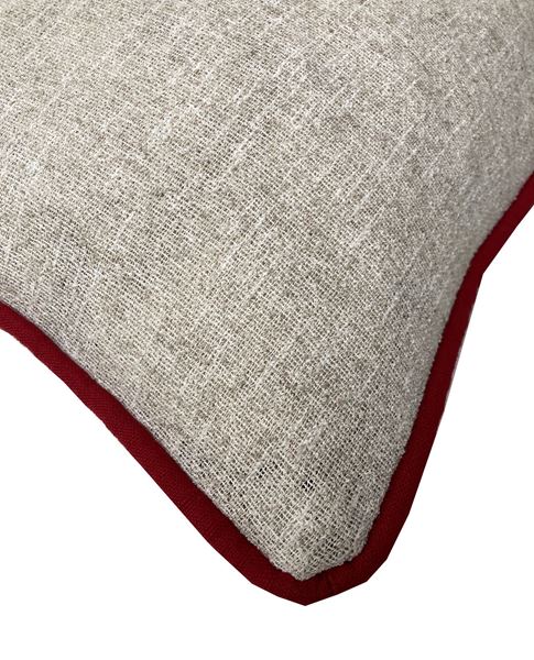 Koton Bordo Farbelalı TOILE DU JOUY DESEN DEKORATIF YASTIK KILIFI resmi