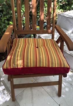 Resim KOTON BORDO SARI ÇİZGİLİ BORDO BANTLI 48X48 cm ÇOK AMAÇLI MİNDER