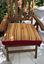 Resim KOTON BORDO SARI ÇİZGİLİ BORDO BANTLI 48X48 cm ÇOK AMAÇLI MİNDER