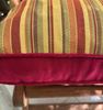 resm KOTON BORDO SARI ÇİZGİLİ BORDO BANTLI 48X48 cm ÇOK AMAÇLI MİNDER