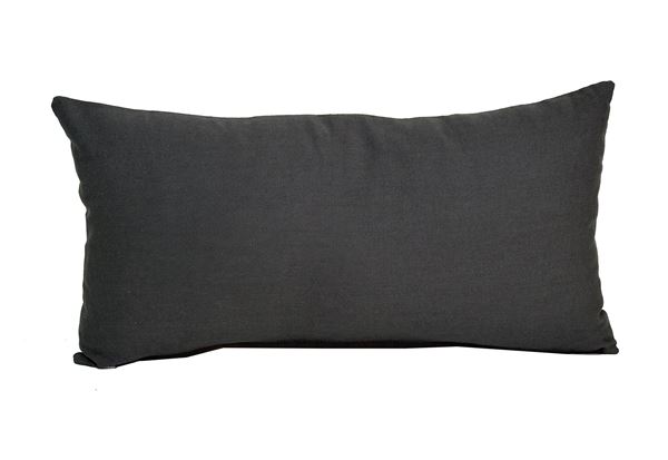 İPEK SATEN KOTON ÇİFT YÜZLÜ SİYAH GRİ ÇİZGİLİ 46X24 cm KIRLENT YASTIK KILIFI resmi