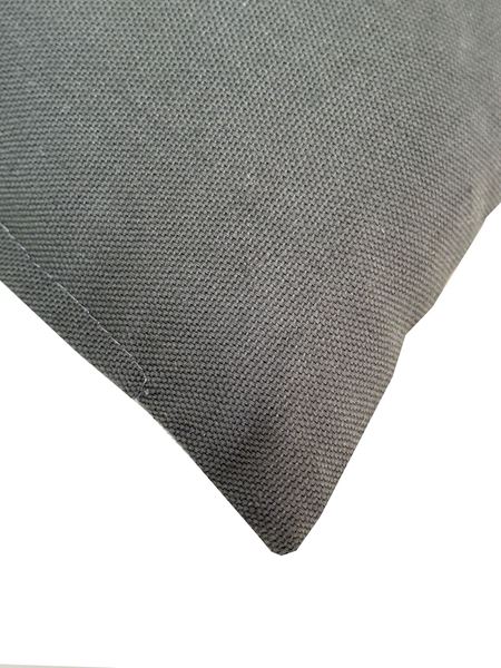 İPEK SATEN KOTON ÇİFT YÜZLÜ SİYAH GRİ ÇİZGİLİ 46X24 cm KIRLENT YASTIK KILIFI resmi