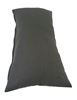 resm İPEK SATEN KOTON ÇİFT YÜZLÜ SİYAH GRİ ÇİZGİLİ 46X24 cm KIRLENT YASTIK KILIFI