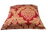 resm Yastıkminder Tafta Kırmızı Bej Ottoman Osmanlı Damask Kaftan Yastık Kılıfı