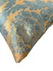 resm YASTIKMINDER TAFTA MAVİ BEJ DAMASK DESEN DEKORATIF YASTIK KILIFI