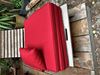 resm ŞEZLONG MINDERI KOTON BORDO DAYANIKLI KUMAŞ 3 KADEMELİ KATLANIR 4cm ELYAFA SARILMIŞ SÜNGER 60X60X3=180 CM