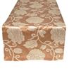resm RUNNER MASA ÖRTÜ 140X45 cm TAFTA KUMAŞ BEJ OTOMAN OSMANLI GÜL DESEN