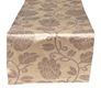 resm RUNNER MASA ÖRTÜ 140X45 cm TAFTA KUMAŞ BEJ OTOMAN OSMANLI VİZON RENK GÜL DESEN