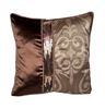 resm Yastıkminder Tafta Kadife Payet Kahve Dekoratif Yastık Kılıfı